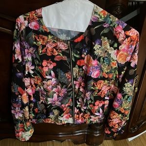 Floral Windbreaker jacket